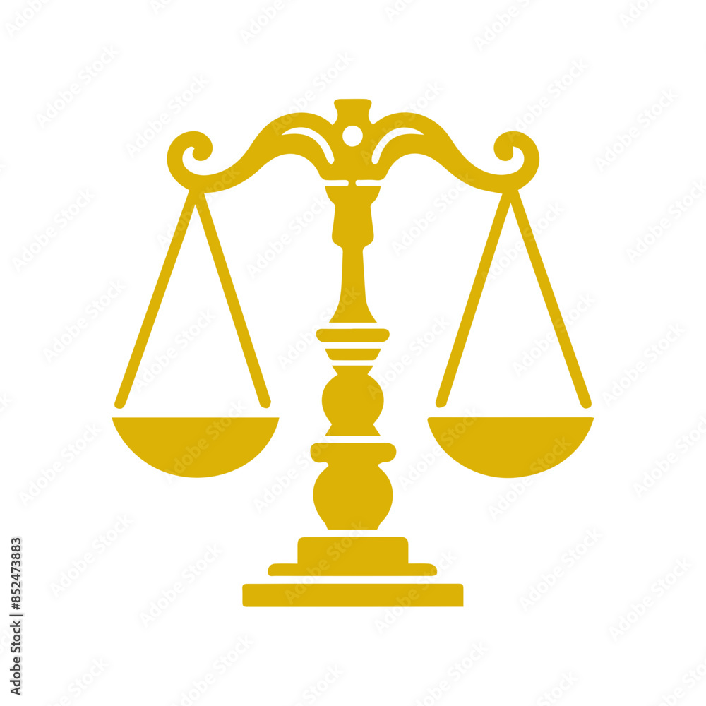 Scales of justice flat icon Scales of justice flat icon