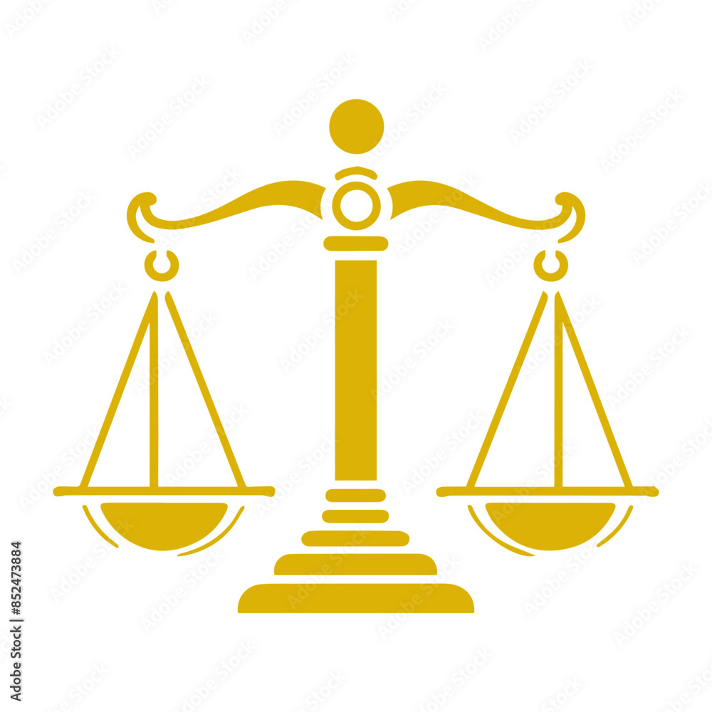 Scales of justice flat icon Scales of justice flat icon