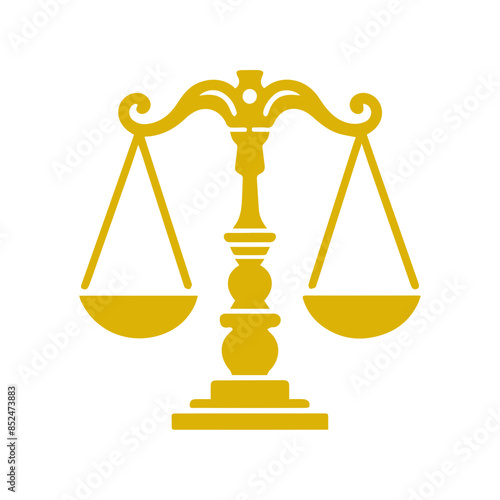 Scales of justice flat icon