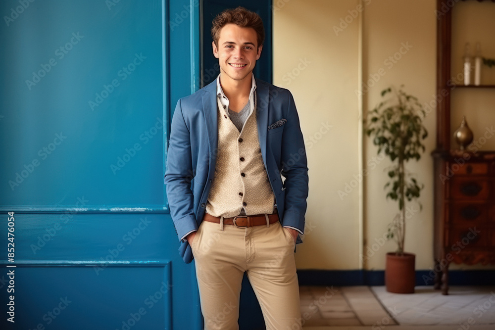 young handsome businessman in jacket young handsome businessman in jacket