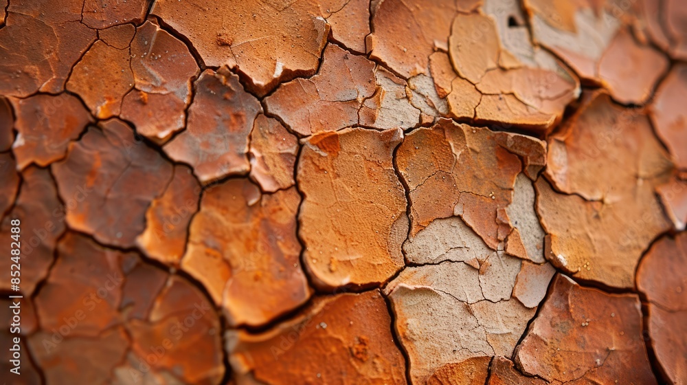 Photograph of a close-up shot of a terracotta-colored pottery shard, highlighting its rustic texture and earthy tones reminiscent of ancient civilizations Photograph of a close-up shot of a terracotta-colored pottery shard, highlighting its rustic texture and earthy tones reminiscent of ancient civilizations
