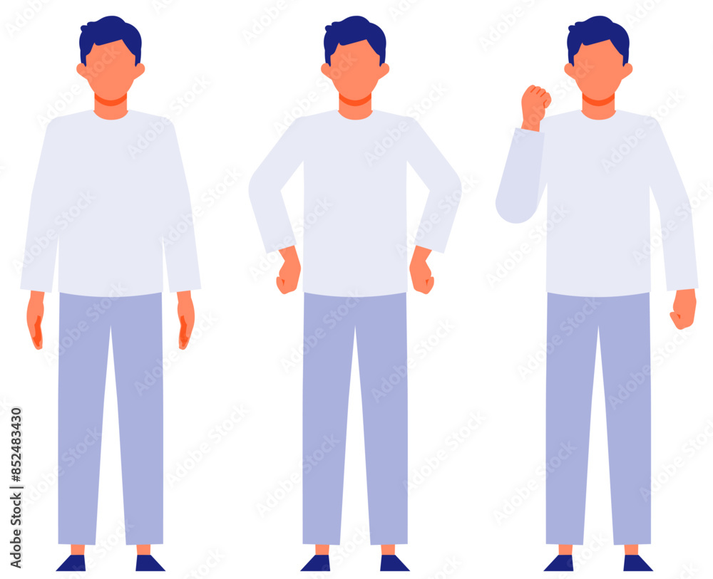 Working man. Concept for Problem Solving. Man cartoon character. People face profiles avatars and icons. Close up image of Problem Solving man. Working man. Concept for Problem Solving. Man cartoon character. People face profiles avatars and icons. Close up image of Problem Solving man.