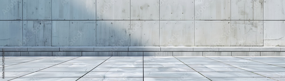 Minimalist grey wall and floor background. Minimalist grey wall and floor background.