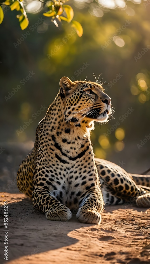 Obraz premium leopard in the tree