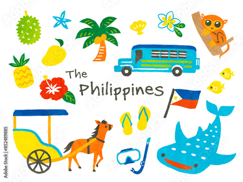hand writing illustration of philippine