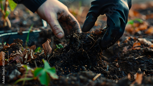 Wallpaper Mural Close Up Photo of Hands Holding Soil in a Garden Torontodigital.ca