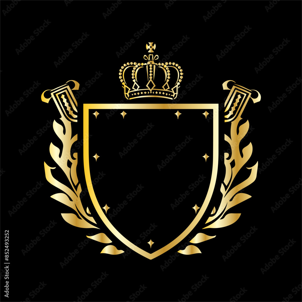 Obraz premium Golden shield