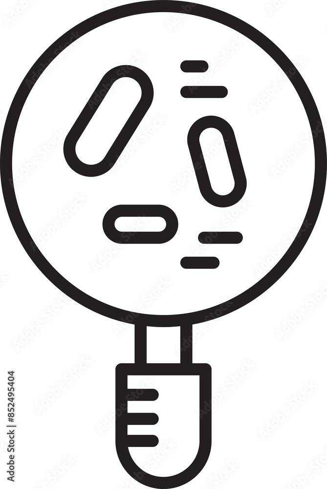 Bacteria Magnifying Glass Icon
Bacteria Magnifying Glass Icon