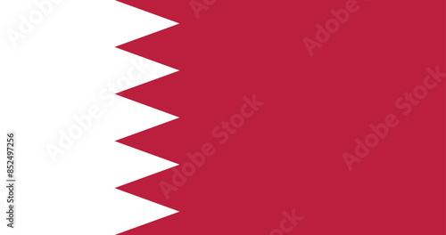 Illustration of the national flag of Bahrain