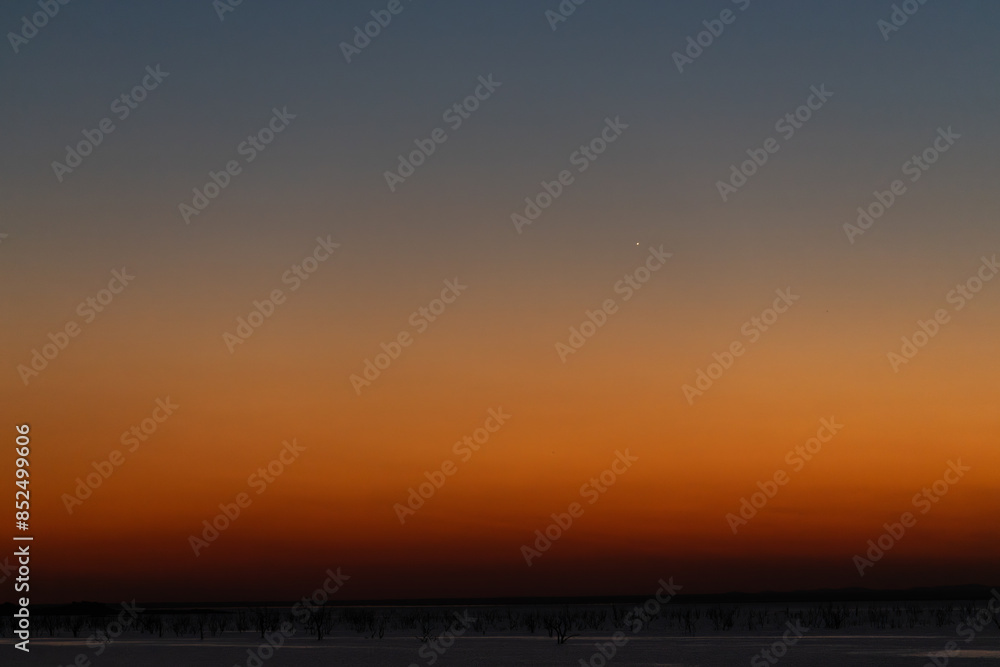 Obraz premium the sky right after sunset