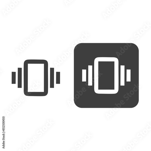 vibration icon Smartphone / mobile phone vibrating or ringing flat vector icon for apps and websites