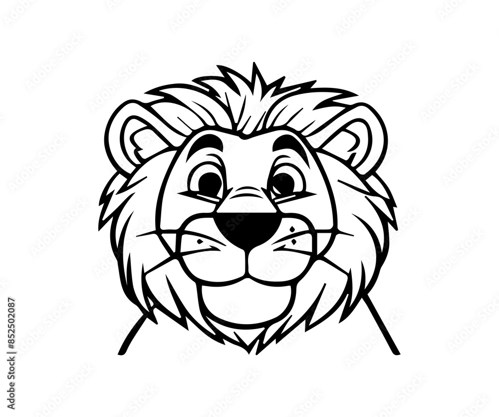 lion cartoon isolated on white, lion cartoon illustration, lion illustration lion cartoon isolated on white, lion cartoon illustration, lion illustration