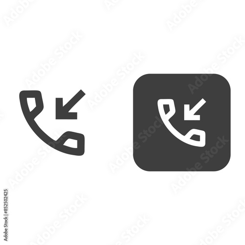 phone call back icon Telephone. line icon, black, phone handset. Vector icons.