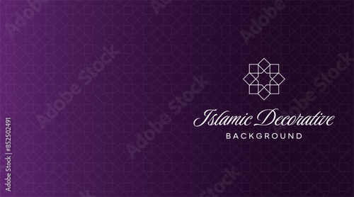 Seamless Islamic Arabic luxury background featuring an intricate geometric ornamental pattern. Perfect for elegant designs, wallpapers, textiles, and decor with a sophisticated and cultural aesthetic