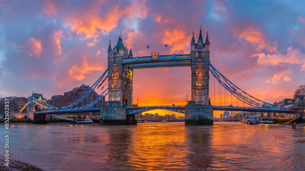 Fototapeta premium tower bridge at night.