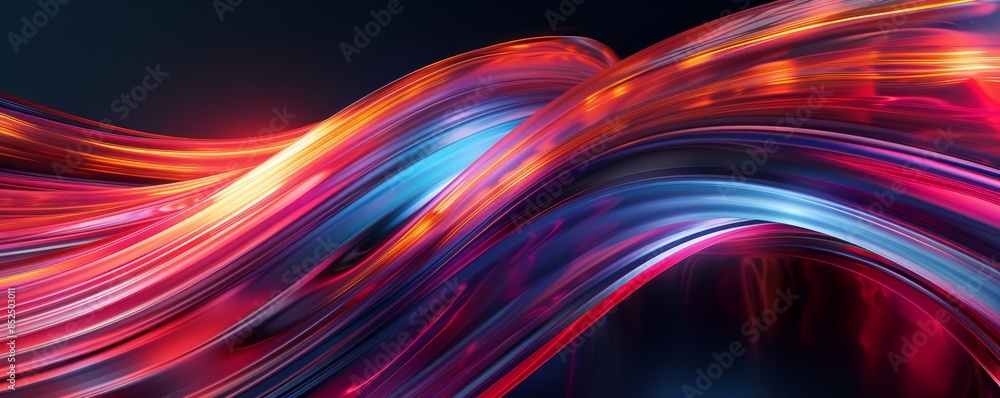 3d render, abstract digital speed light trails. 3d render, abstract digital speed light trails.