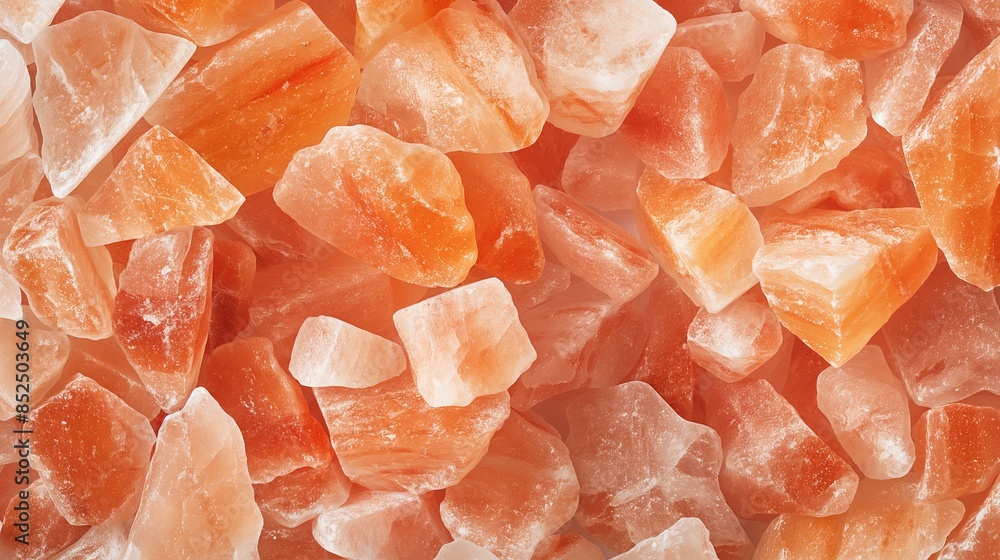 top view on pink himalayan salt background for overlay top view on pink himalayan salt background for overlay
