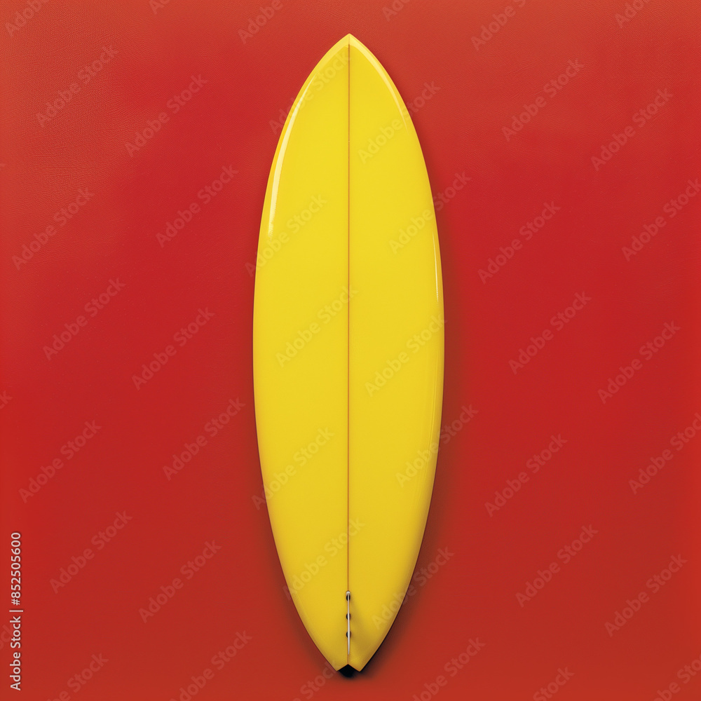 Surfboard Craftsmanship: Shaped from Foam with a Sunburst Design Surfboard Craftsmanship: Shaped from Foam with a Sunburst Design
