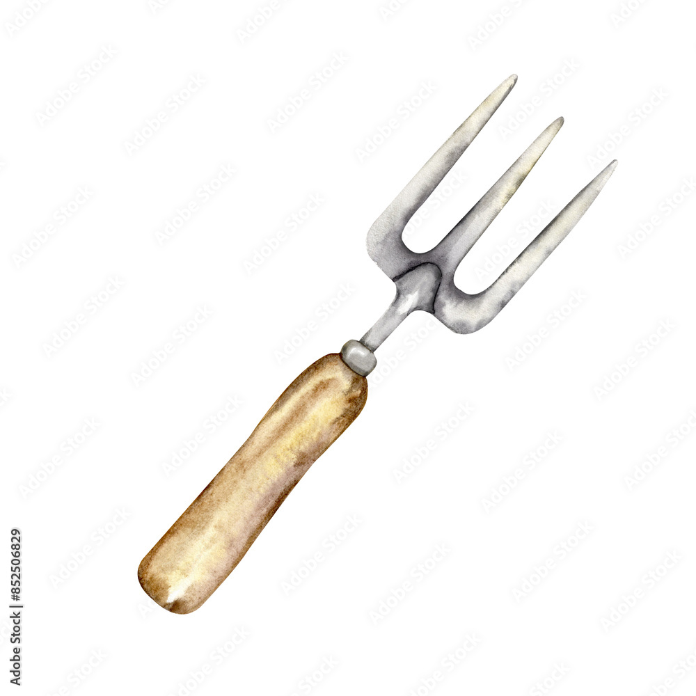 metal garden fork. metal garden fork.