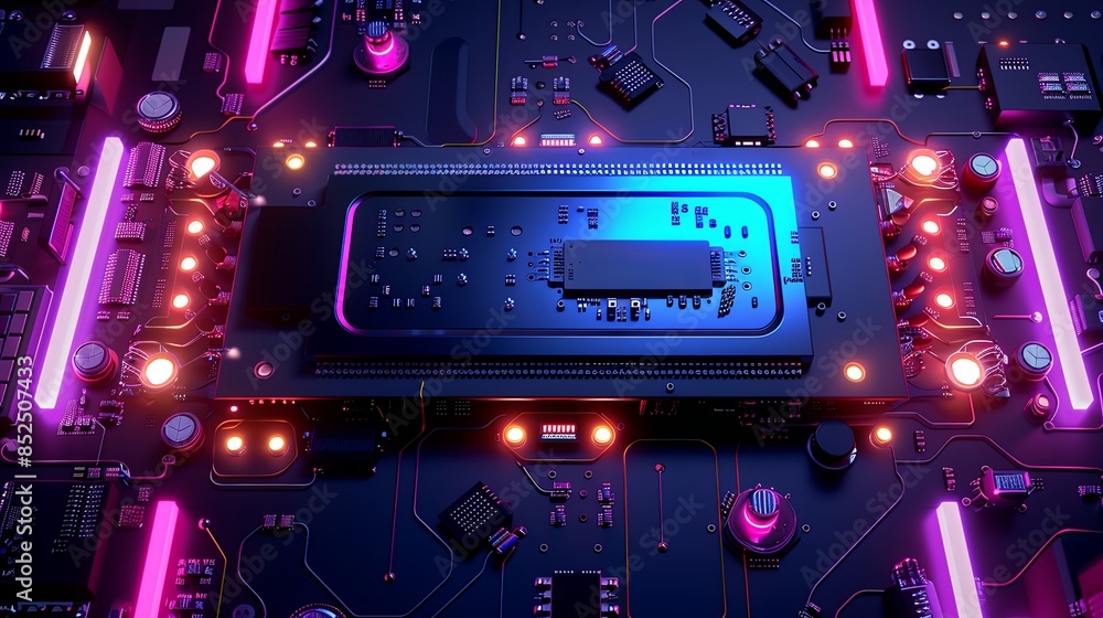 an abstract hardware board an abstract hardware board