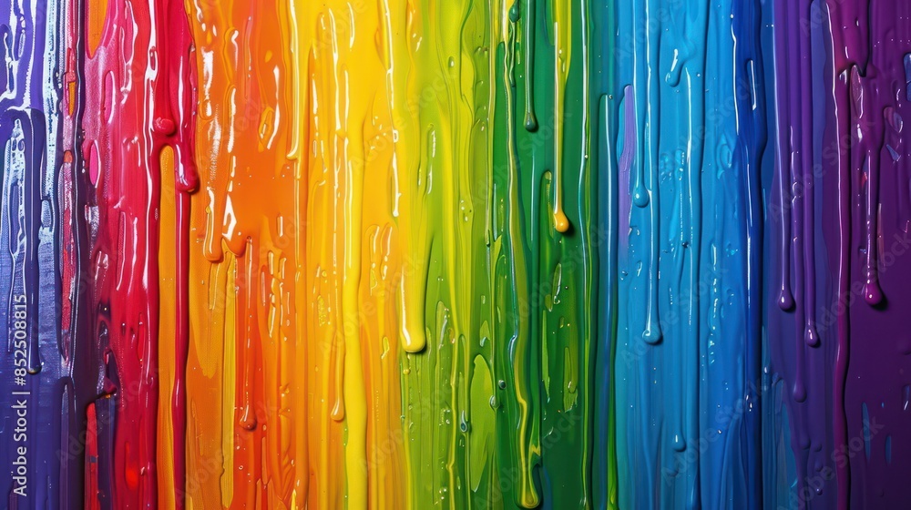 Colorful paint dripping isolated on white Colorful paint dripping isolated on white