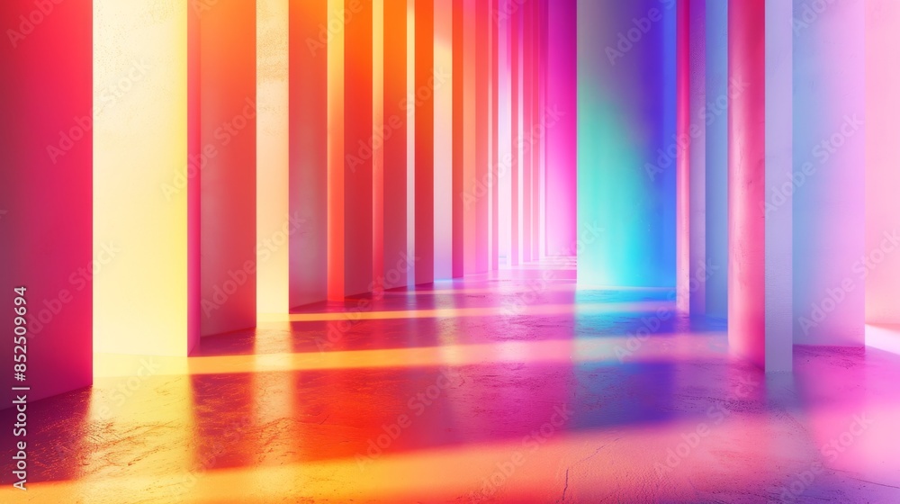 Abstract spectrum gradient background, 3D render copy space Abstract spectrum gradient background, 3D render copy space