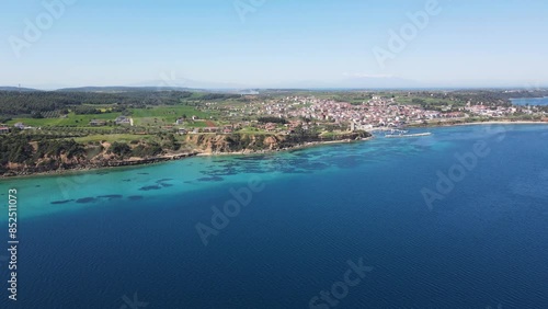 Wallpaper Mural Amazing view of Kassandra coastline near town of Nea Fokea, Chalkidiki, Central Macedonia, Greece Torontodigital.ca