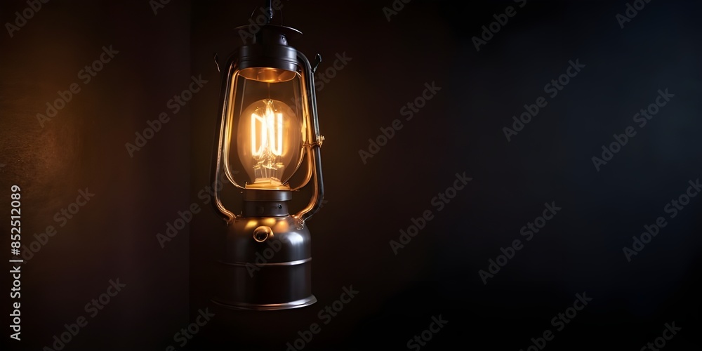 A Single Edison Bulb Hanging Against a Dark Background A Single Edison Bulb Hanging Against a Dark Background