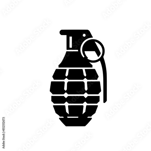 hand grenade vector illustration isolated © Alienalgorithm