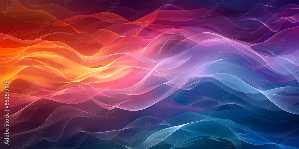Obraz premium Abstract Wave Background With Gradient Colors
