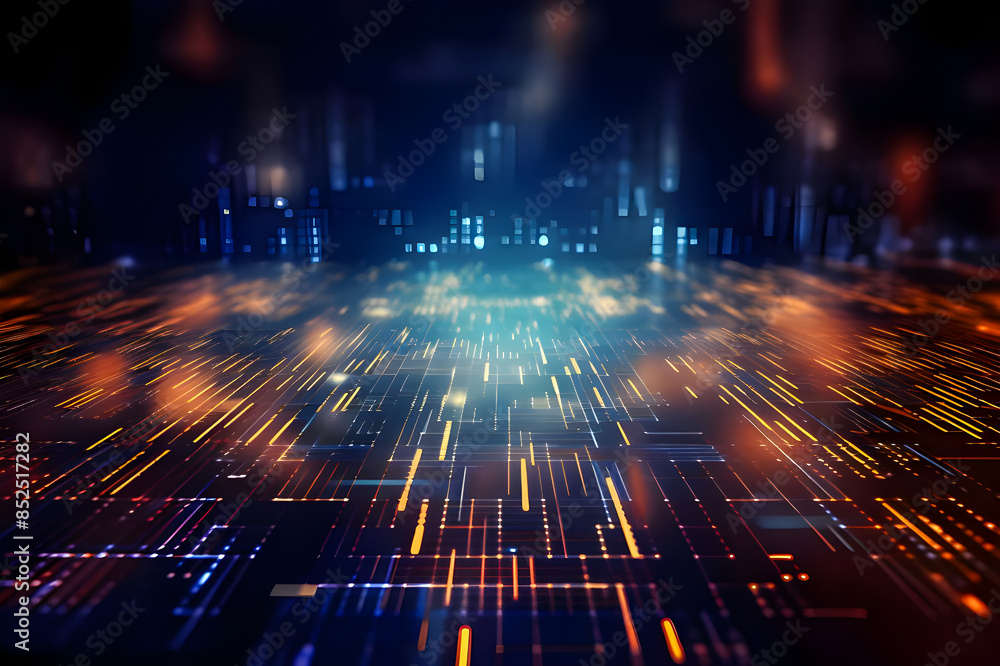Digital abstract background encompasses technological operations, neural networks, data transmission, encryption, digital archives, audio and visual representations, scientific research. Digital abstract background encompasses technological operations, neural networks, data transmission, encryption, digital archives, audio and visual representations, scientific research.