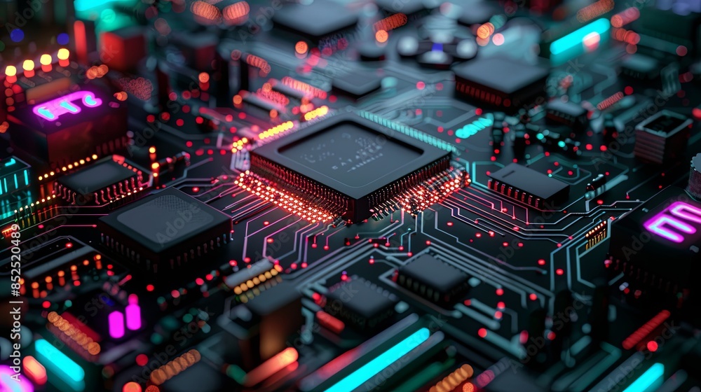 an abstract hardware board an abstract hardware board