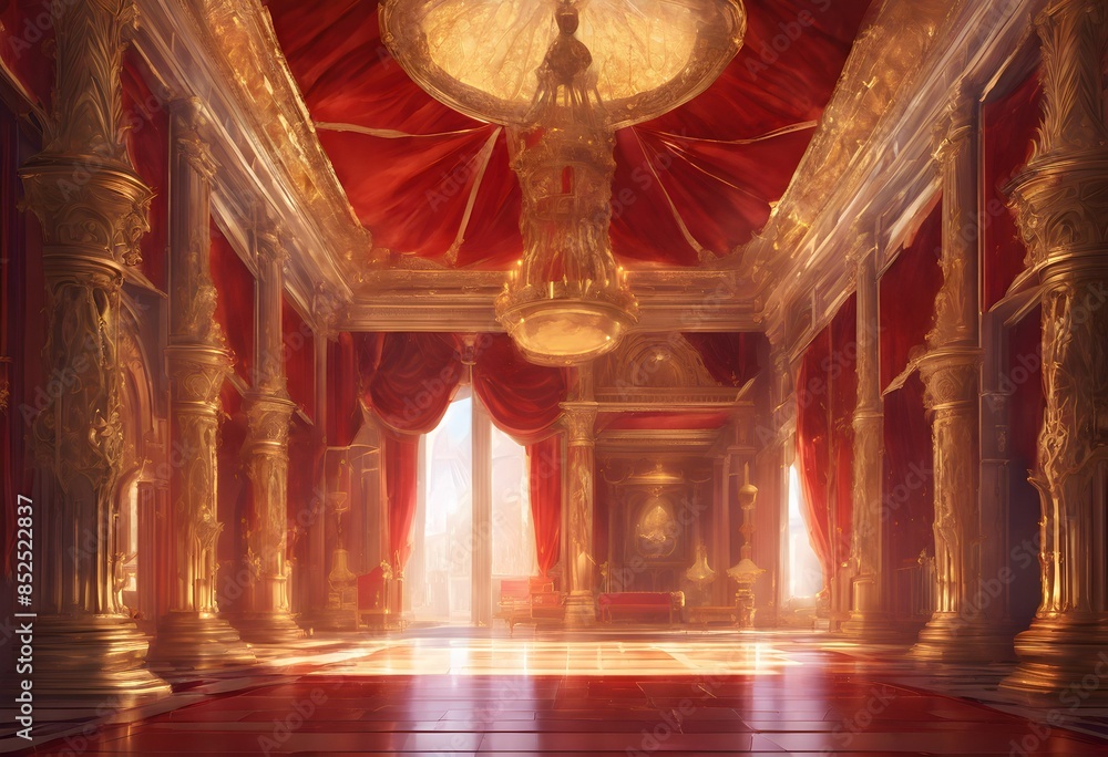 Fototapeta premium A view of the inside of a fantasy Royal Palace