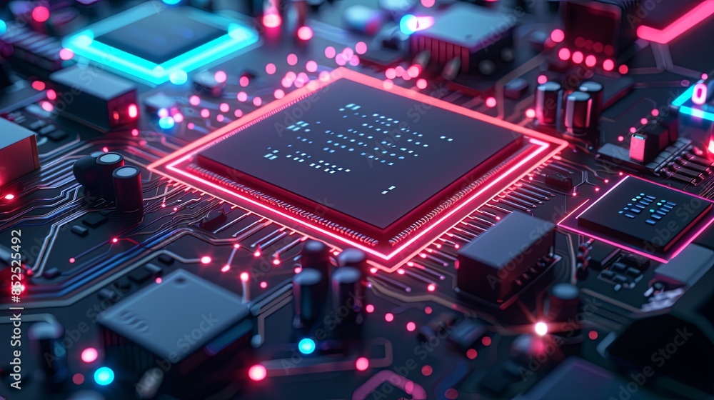 an abstract hardware board an abstract hardware board