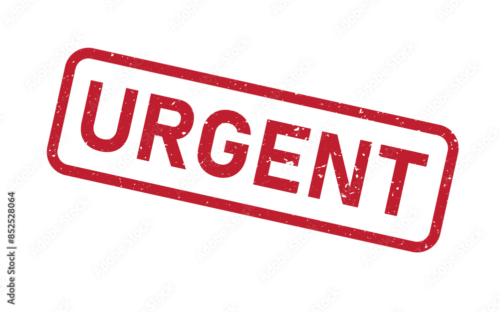 Urgent red stamp on white background, rubber stamp grunge design Urgent red stamp on white background, rubber stamp grunge design
