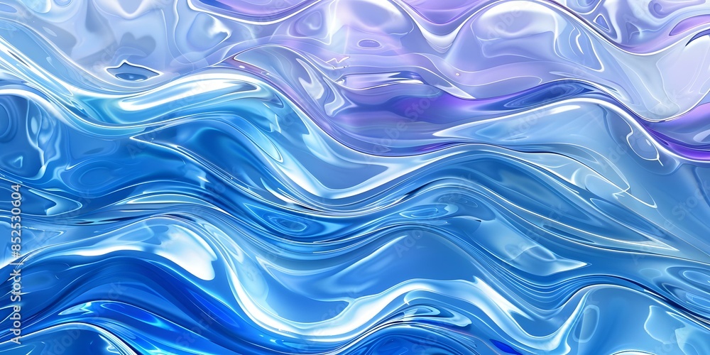 Obraz premium Abstract Liquid Waves Background