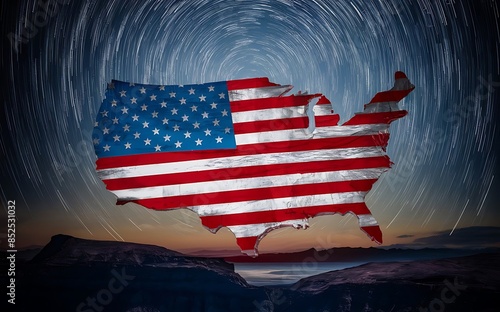 Independence Day Flag Banner Celebrations Design