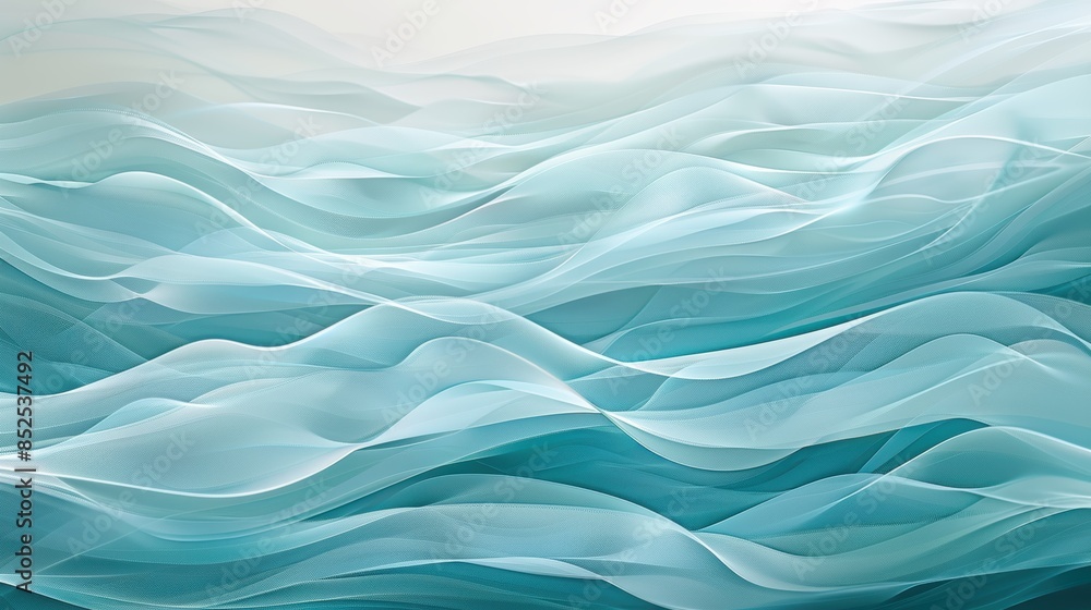 Fototapeta premium abstract wavy blue and white background