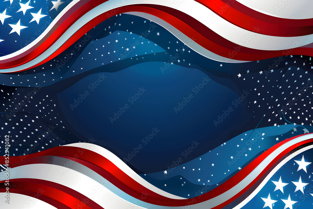 Independence day background with USA flag with empty space. Independence day background with USA flag with empty space.
