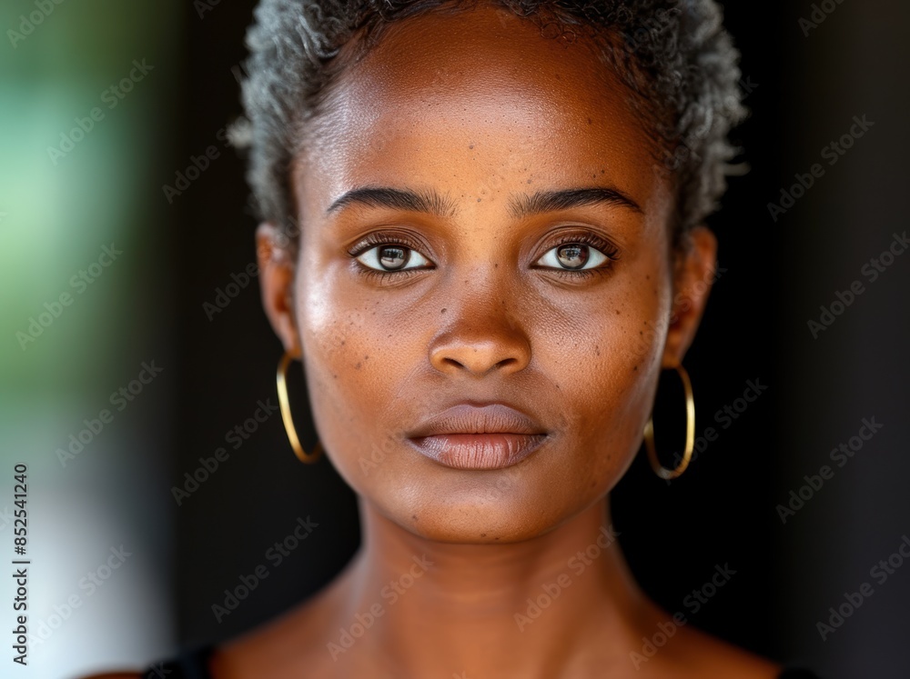 Confident young woman with natural beauty Confident young woman with natural beauty
