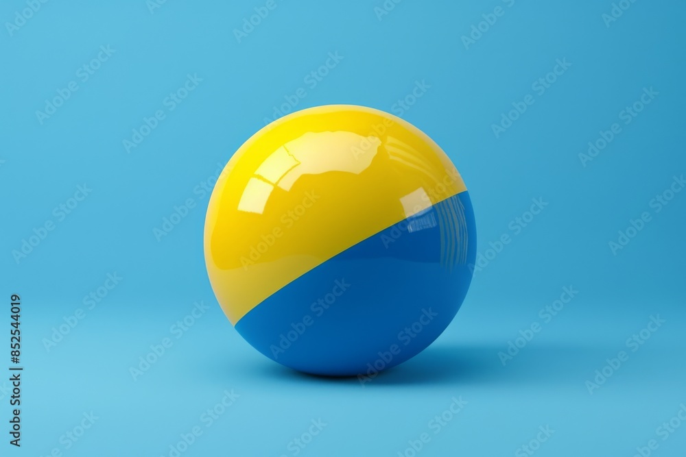 Abstract Colorful Egg on Blue Background Abstract Colorful Egg on Blue Background
