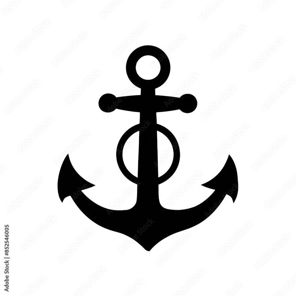 Maritime Emblem Simple Icon Depicting an Anchor for Nautical Graphics
Maritime Emblem Simple Icon Depicting an Anchor for Nautical Graphics