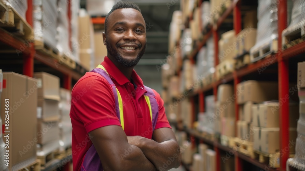 The Warehouse Worker Smiling The Warehouse Worker Smiling