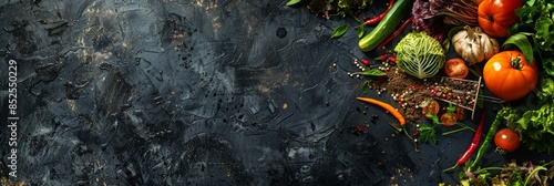 Trash bin for composting with leftover from kitchen. copy space. Recycling scarps concept. Sustainable and zero waste lifestyle