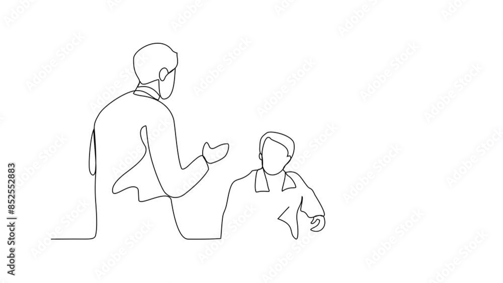 Animated self drawing of a waiter is serving customers who order food and drinks for dinner in restaurant video design illustration. Restaurant activity in simple linear style video design concept. Animated self drawing of a waiter is serving customers who order food and drinks for dinner in restaurant video design illustration. Restaurant activity in simple linear style video design concept.