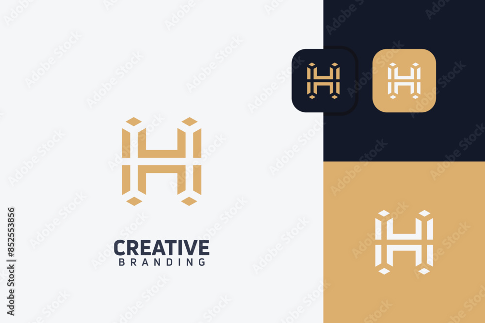 Fototapeta premium H Letter Trademark Brand Logo
