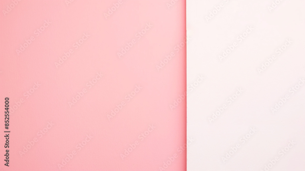 White and pink paper background. White and pink paper background.