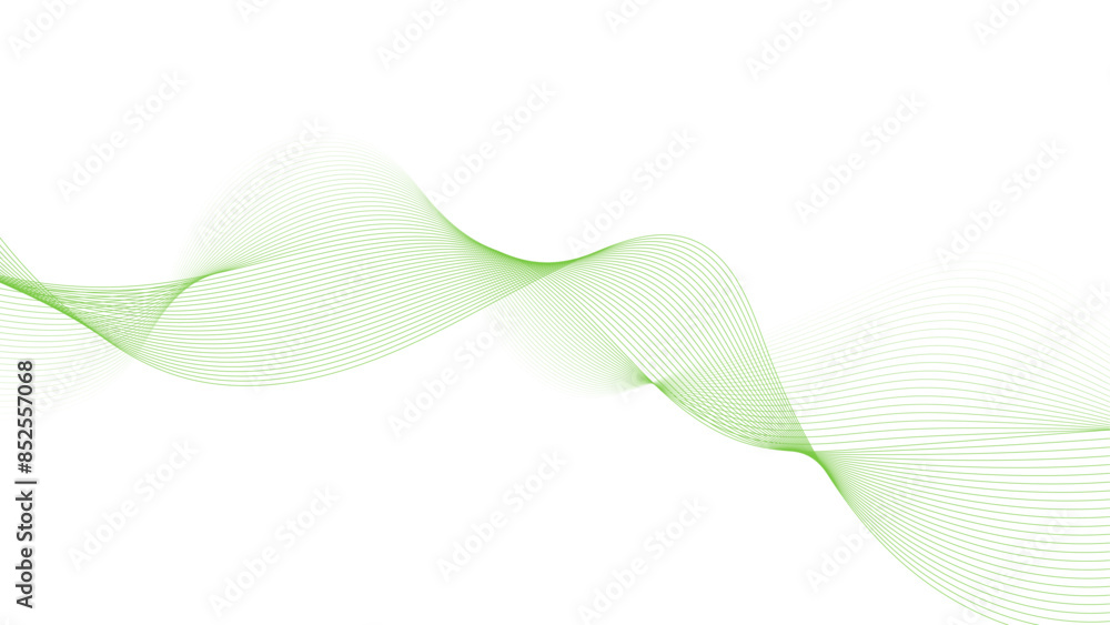 Fototapeta premium Abstract vector colorful wave line flowing isolated on white background. Colorful wave lines on white background for elements in concept business presentation, Brochure, Flyer, Science, Technology. 
