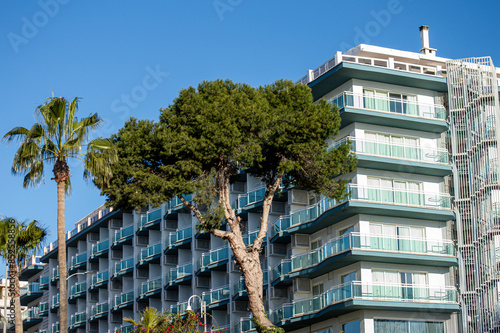 Walking in Benalmadena port in Benalmadena, Malaga, Spain photo