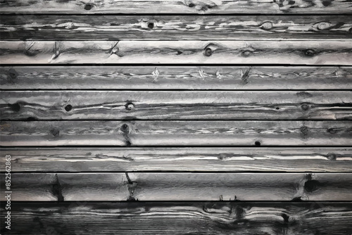 Black and white wood texture. Wooden Background. Textured and weathered wood planks in black and white. 